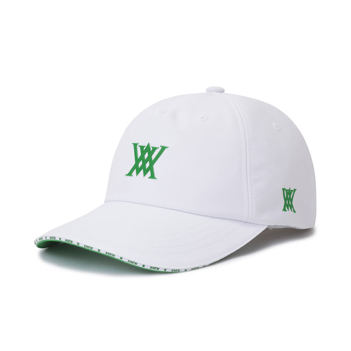 (UNI) MAGNETIC BUCKLE POINT BALL CAP_WH